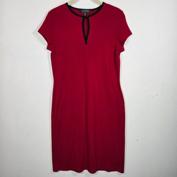 Lauren by Ralph Lauren Dresses & Skirts - Lauren Ralph Lauren Keyhole Red Dress. Size Medium